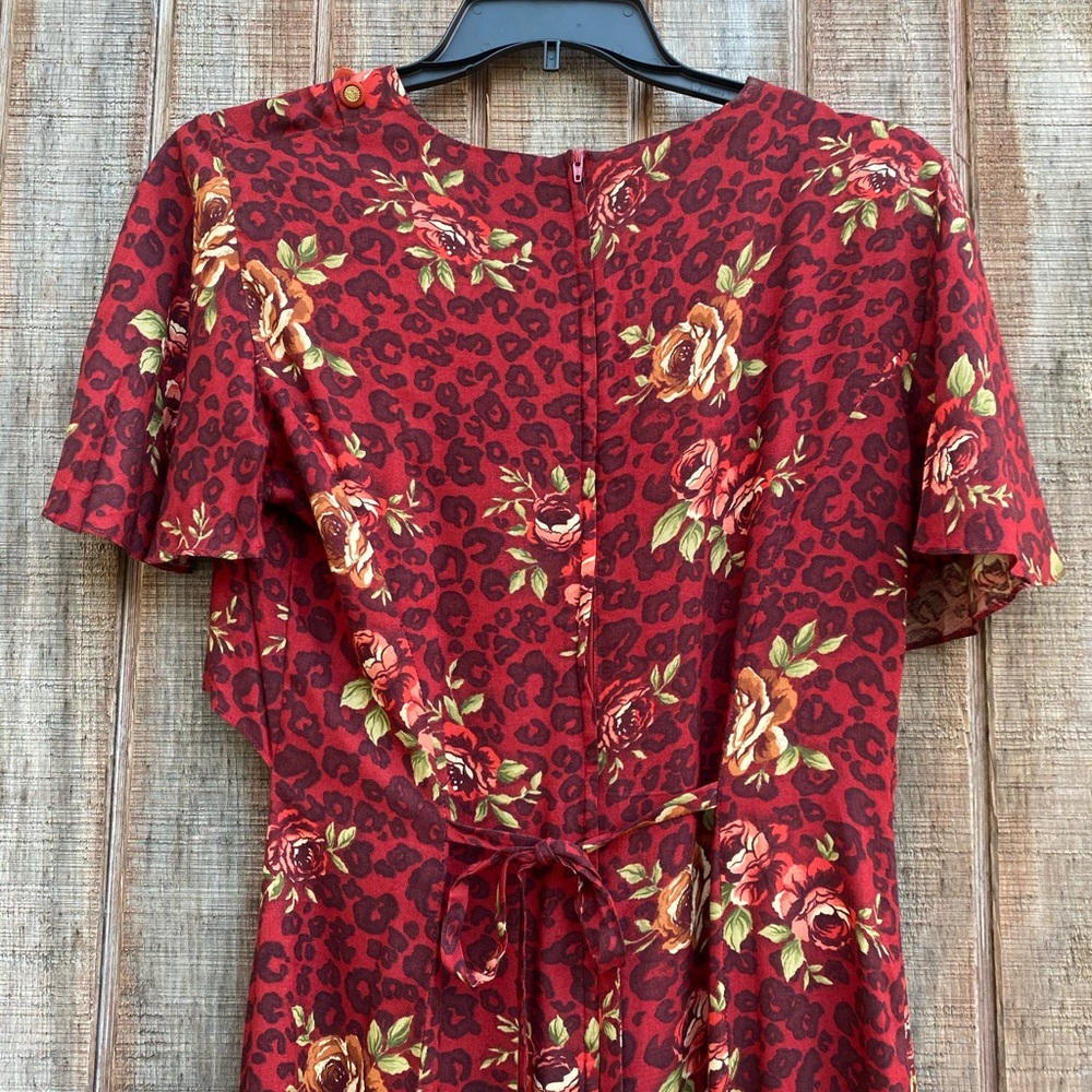 Vintage COCO BLANCO 100% linen maxi floral dress - Picture 11 of 16